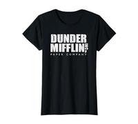 The Office Dunder Mifflin Vintage T-Shirt, Femme, Noir, L