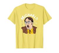 The Office Dwight crie Michael! T-Shirt, Homme, Citron, L