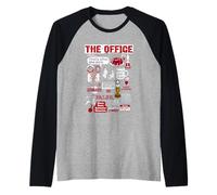 The Office Mash-Up Vintage Funny Citation Manche Raglan