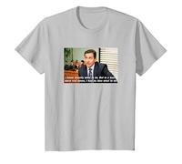 The Office Michael Aucune idée T-Shirt, Enfant, Argent, 3 Ans