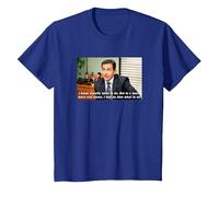 The Office Michael Aucune idée T-Shirt, Enfant, Bleu Royal, 4 Ans