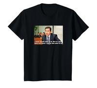 The Office Michael Aucune idée T-Shirt, Enfant, Noir, 4 Ans