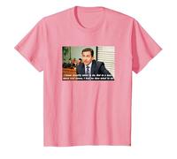 The Office Michael Aucune idée T-Shirt, Enfant, Rose, 2 Ans