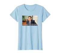 The Office Michael Aucune idée T-Shirt, Femme, Bleu Céleste, 3XL