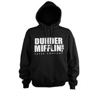 The Office Officiellement sous Licence Dunder Mifflin Inc. Logo Sweat À Capuche (Noir), X-Large