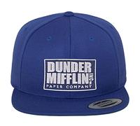 The Office Officiellement sous Licence Dunder Mifflin Inc Premium Snapback Cap (Bleu), Taille Unique