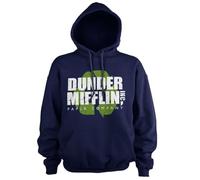 The Office Officiellement sous Licence Dunder Mifflin Recycle Logo Sweat À Capuche (Marine Bleu), Grand