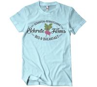 The Office Officiellement sous Licence Schrute Farms - Bed & Breakfast Hommes T-Shirt (Bleu Ciel), Grand