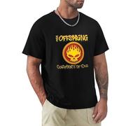 The Offspring Conspiracy of One Logo Men Summer T Shirt Tee Black Size XL