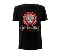 The Offspring T Shirt Distressed Skull Band Logo Nouveau Officiel Homme Noir Size XXL