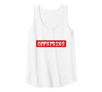 The Offspring Official Red Box Logo Débardeur, Femme, Blanc, M