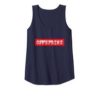 The Offspring Official Red Box Logo Débardeur, Femme, Bleu Marine, M