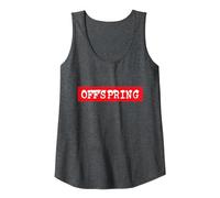The Offspring Official Red Box Logo Débardeur, Femme, Chiné Foncé, M