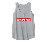 The Offspring Official Red Box Logo Débardeur, Femme, Gris Chiné, M