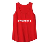 The Offspring Official Red Box Logo Débardeur, Femme, Rouge, XL