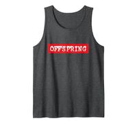 The Offspring Official Red Box Logo Débardeur, Homme, Chiné Foncé, M