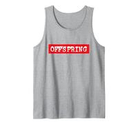 The Offspring Official Red Box Logo Débardeur, Homme, Gris Chiné, M