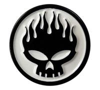 The Offspring Skull Band Logo Pin Badge Size One Size