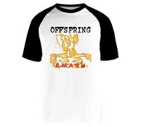 The Offspring Smash Album T-Shirt À Manches Courtes Unisexe Blanc Baseball Tee