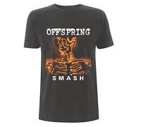 The Offspring Smash Charcoal Officiel T-Shirt Hommes Unisexe (Medium)