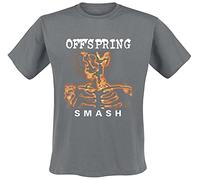 The Offspring Smash Homme T-Shirt Manches Courtes Anthracite S 100% Coton Regular/Coupe Standard