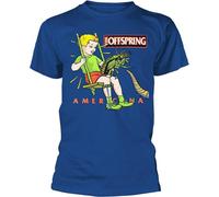 The Offspring - T-shirt "Americana" pour homme/femme unie PH4651 (S) (Bleu)