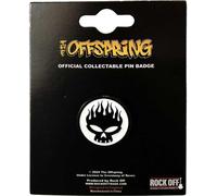 The Offspring - Tête de mort - Badge - laiton, émail RO11210 (taille unique) (Blanc/Noir)