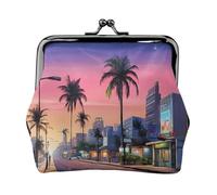 The Old Hollywood - Porte-monnaie compact pour femme avec serrure imperméable pour cadeaux de voyage, Noir , Taille unique, Sac à dos décontracté