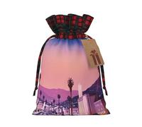 The Old Hollywood Print Sacs à cordon de serrage, sacs à bonbons, pochettes de vacances réutilisables pour emballage et rangement M
