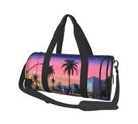 The Old Hollywood Sac de sport avec compartiment à chaussures et sangle réglable, sac de voyage pliable pour homme et femme, sac de sport imperméable, Noir , Taille unique
