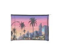 The Old Hollywood Trousse à maquillage réutilisable en papier imperméable et légère pour voyage, école et usage quotidien Motif imprimé intégral pour femmes, étudiants, éco-conscients, Noir , Taille