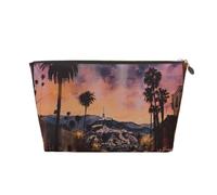 The Old Hollywood Trousse de toilette de voyage avec fermeture éclair dorée pour femmes, mamans et filles, doré, One Size, Trousse de toilette