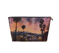 The Old Hollywood Trousse de toilette de voyage avec fermeture éclair dorée pour femmes, mamans et filles, Argenté., One Size, Trousse de toilette