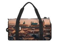 The Old Town at Sunset Sac de sport imperméable pour homme et femme - Grand sac de sport pour voyage et entraînement