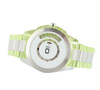 The One Montre Pour Homme Analogique Turning Disc Vert Clair AN08G01 NEU