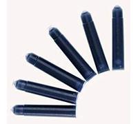 The Online Stores Lot de 50 petites cartouches d'encre effaçable universelles pour stylo-plume Bleu