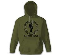The Only Easy day CE Yesterday US United States Navy Seals combat Natation plongée Bleu marine - Pull à capuche # 11303 - Vert - X-large