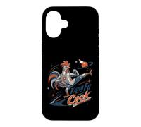 The Only Kung Fu Coq Robot Coq Arts Martiaux Kick Coque pour iPhone 16