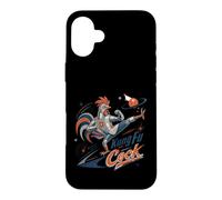 The Only Kung Fu Coq Robot Coq Arts Martiaux Kick Coque pour iPhone 16 Plus