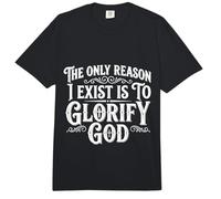 The Only Reason I Exist is to Glorify God Croyant - Comfort Colors Adult Heavyweight T-Shirt