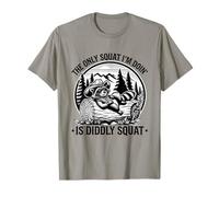 The Only Squat I'm Doin' Is Diddly-Squat Cowboy Raccoon Meme T-Shirt