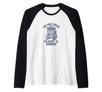 The Only Squat I'm Doing is Diddly Cowboy Frog Manche Raglan
