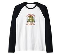 The Only Squat I'm Doing is Diddly Cowboy Frog Manche Raglan