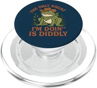The Only Squat I'm Doing is Diddly Cowboy Frog PopSockets PopGrip pour MagSafe