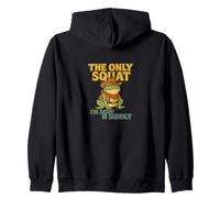 The Only Squat I'm Doing is Diddly Cowboy Frog Sweat à Capuche