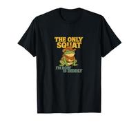 The Only Squat I'm Doing is Diddly Cowboy Frog T-Shirt