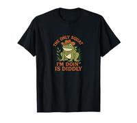 The Only Squat I'm Doing is Diddly Cowboy Frog T-Shirt