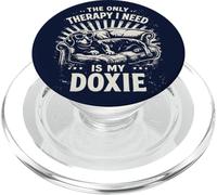 The Only Therapy I Need is My Doxie Teckel PopSockets PopGrip pour MagSafe