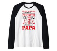 The Only Thing Better Than Being A Firefighter Being A Papa Manche Raglan