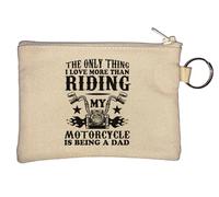The Only Thing I Love More Than Riding My Motorcycle is Being A Dad Porte-monnaie Beige